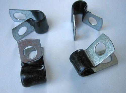 1/4&#034; insulated hose line clamps brake line clamps closed clamps brake lines (12)