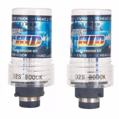 D2s 35w 8000k hid xenon car lights bulbs (pair)  sku: q01354