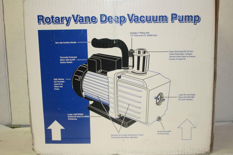 New bluepoint act9106 rotary vane deep 6cfm vacuum pump 