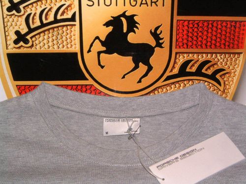 Porsche design driver's selection nos men's basic grey mix t-shirt usa m: euro l