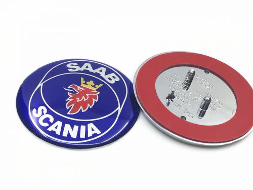 1x 2.5" 68mm blue symbol logo front hood emblem badge decal for saab 9-3 93 9-5