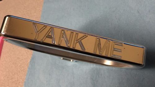 Billet pull handle "yank me" skidoo yamaha arctic cat polaris polished! new!