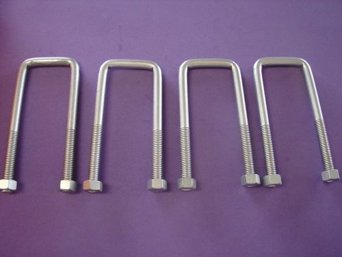 4 ~ 2&#039;&#039; x 4&#034; square u-bolts 3/8&#034; no plates