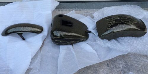 New! oem 2016 harley fxsb hard candy custom paint tin set tank fenders