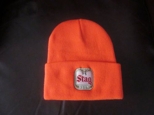 Stag beer hunting hat cap beanie - orange