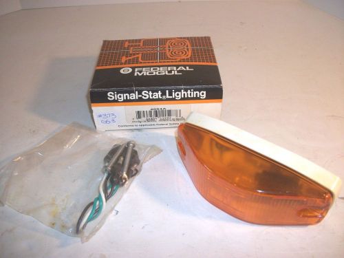 Nos signal-stat 4094a yellow auxiliary side turn &amp; marker with 9463 harness