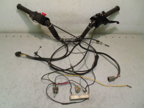 Ski doo safari formula etc handlebar with controls &amp; oem hand / thumb warmers