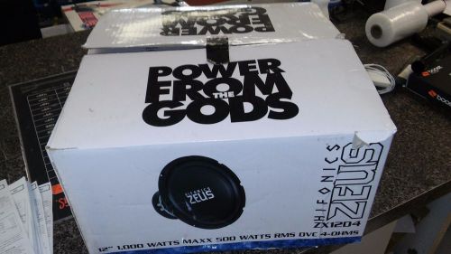 Hifonics zw12d4 600w 12" zeus series dual 4 ohm car subwoofers (pair)