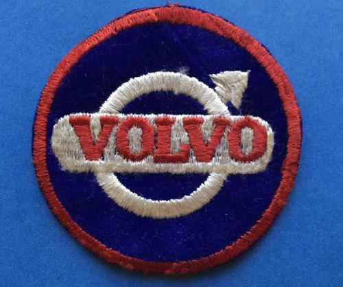 Rare vintage 1970's volvo sew on car club employee uniform jacket patch crest c
