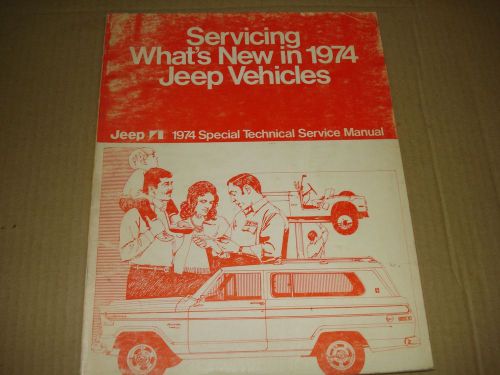 1974 jeep special technical service manual