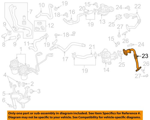 Toyota oem emission-air tube left 173640s010