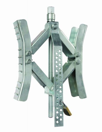 Camco 44662 eaz-lift metal trailer tire locking wheel stop with wrench