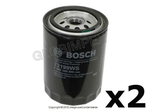Vw golf jetta 1.6 audi oil filter (2) bosch new + 1 year warranty