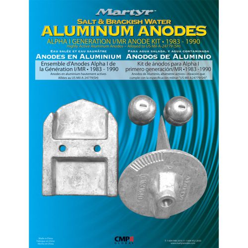 Canada metal martyr aluminum anode kit mercruiser alpha 1 gen 1 cmalphagen1kita