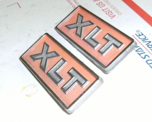 73 74 75 76 77 78 79  ford pickup truck xlt emblems pair set #d7tb-10023a48