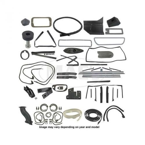 Thunderbird complete weather-strip kit, convertible, short cowl drain tubes,