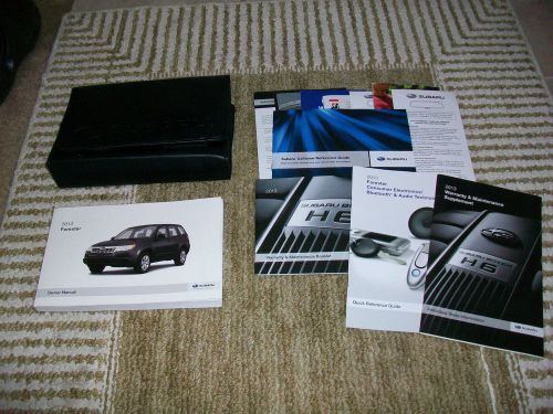 2013 subaru forester owners manual kit with cover