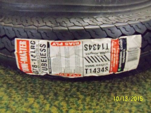 Greenball towmaster st215/75d14 trailer tire t1434s lrc 6 ply s258 tread nos