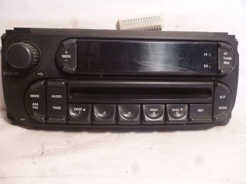 02-07 dodge chrysler jeep radio cd faceplate p05091506ae fp42804