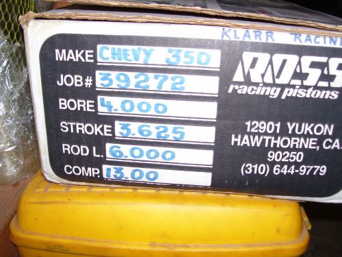 Ross sbc piston set