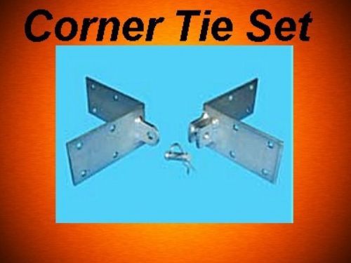 Floating boat dock hardware bracket corner tie set 430