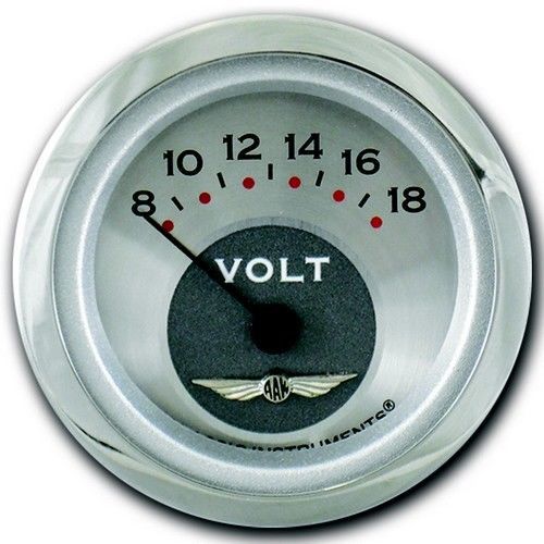 Classic instruments aw30glc voltmeter 8-18v - all american - gold low