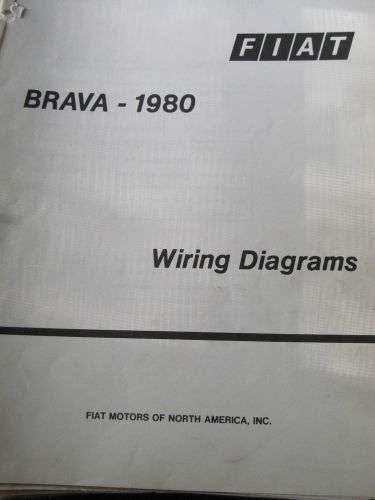 Fiat brava 1980 factory wiring diagrams 11 pages
