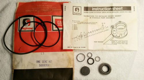 Nos gm# 5688044 steering gear hydraulic pump seal kit for 63-81 corvette