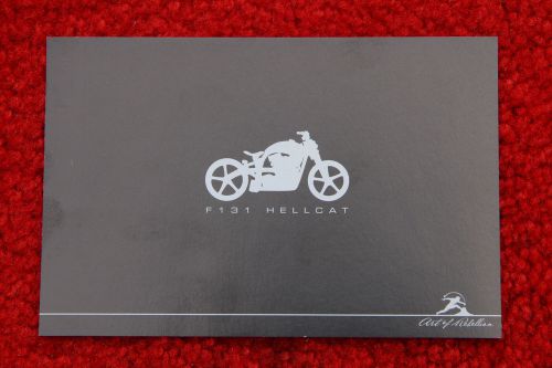 Confederate f131 hellcat sales brochure postcard.