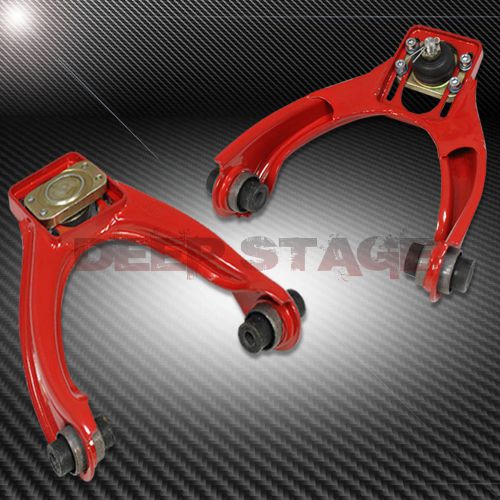 96-00 honda civic lx ex si adjustable high strength ss front camber kit red
