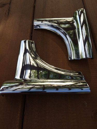 1955 56 57 chevy windshield corners stainless trim show