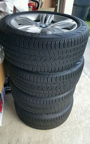 Bmw oem 3 series - 4 series  17" style 392  alloy wheels and tires set of 4