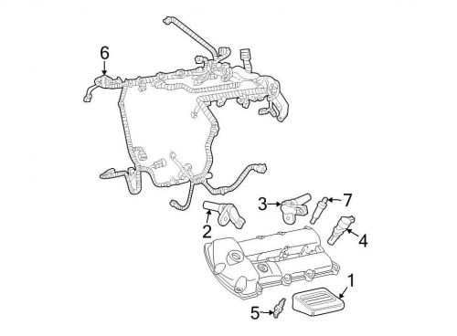 Ford oem engine wiring harness 6w4z12a581ba image 6