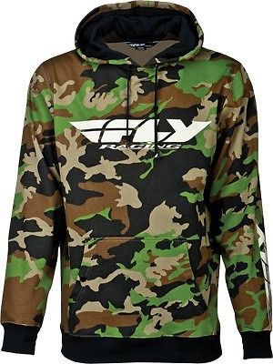 Fly racing corporate hoody pullover sweatshirt hoodie (camo) l (large)