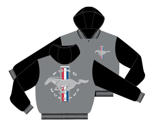 Kids mustang wool jacket with hood - reversible! brand new item - look!