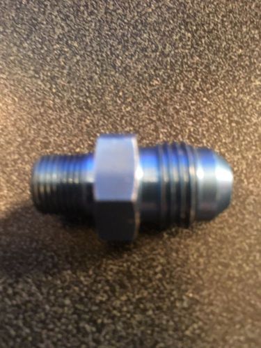 Straight adapter - 6 an male to 1/4&#034; npt male, aluminum