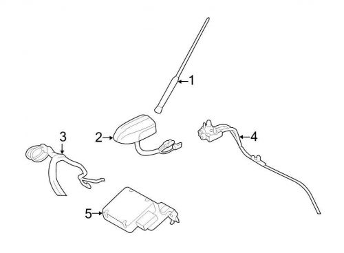 Ford oem gps antenna assembly cj5z10e893d image 5