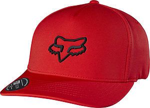 Fox racing lampson mens flexfit hat flame red sm/md