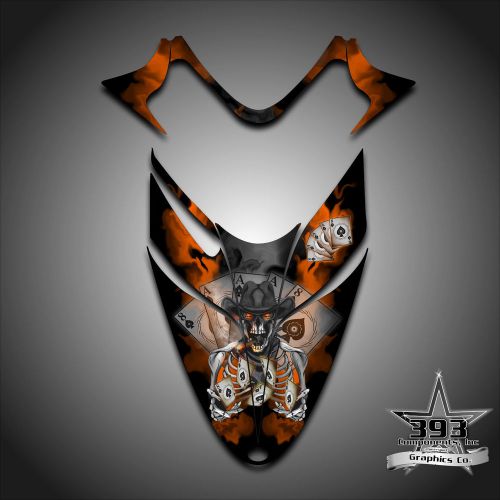 Polaris iq rmk shift dragon hood graphics decal sticker  05-12 outlaw orange