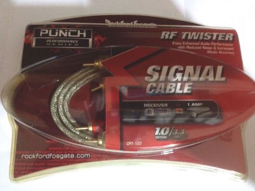 Brand new rockford fosgate punch  cpt-100 3.3foot 1m premium rca! rare