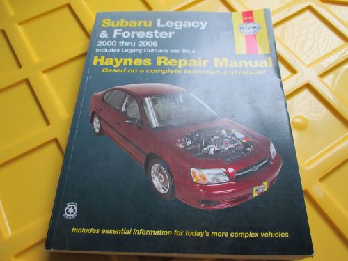 Haynes manual for subaru legacy and forester