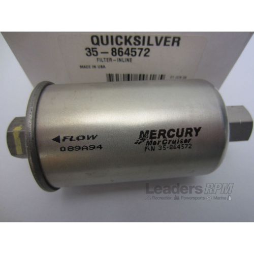 Mercruiser new oem in-line fuel filter 35-864572, 35-864572t, 35-864572t01