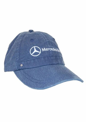 Oem genuine mercedes benz women&#039;s denim unstructured hat cap adjustable