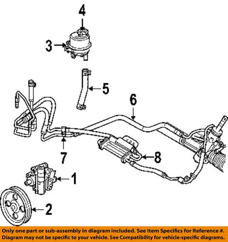 CHRYSLER OEM 4861582AA Pump & Hoses-Steering-Pulley, US $22.38, image 3