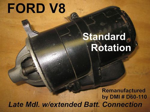 Starter-ford marine v8-std rotation-2 3/8&#034; nose-2 bolt mtg. dmi -reman. #d60-110