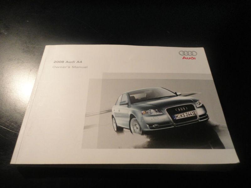 2008 audi a4 owners manual