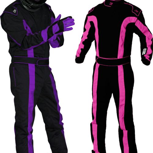 K1 - tr2 sfi-1 auto racing suit - nomex style sfi - girls &amp; womens pink &amp; purple