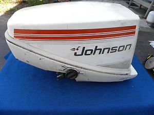 9.9hp johnson outboard engine cover &amp; cowl assy - 1980's - nice