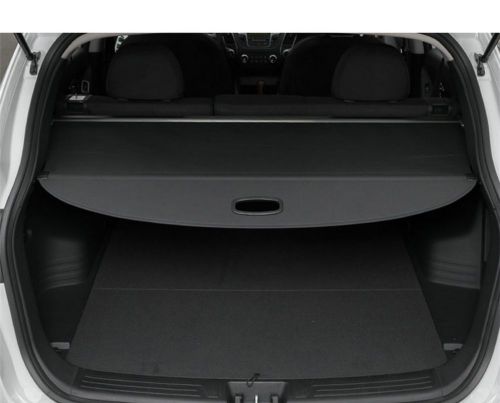 Rear trunk shade cargo cover for 2014-2016 nissan x-trail rogue t32 black