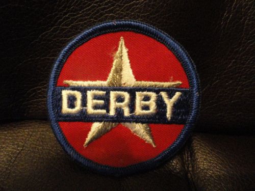 Derby gasoline patch - vintage - new - original - auto - 2 3/4 round